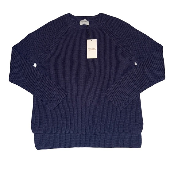 NWT Stitches + Stripes Women’s Votton Knit Navy Oversized Crewneck Sweater Small - Picture 4 of 11